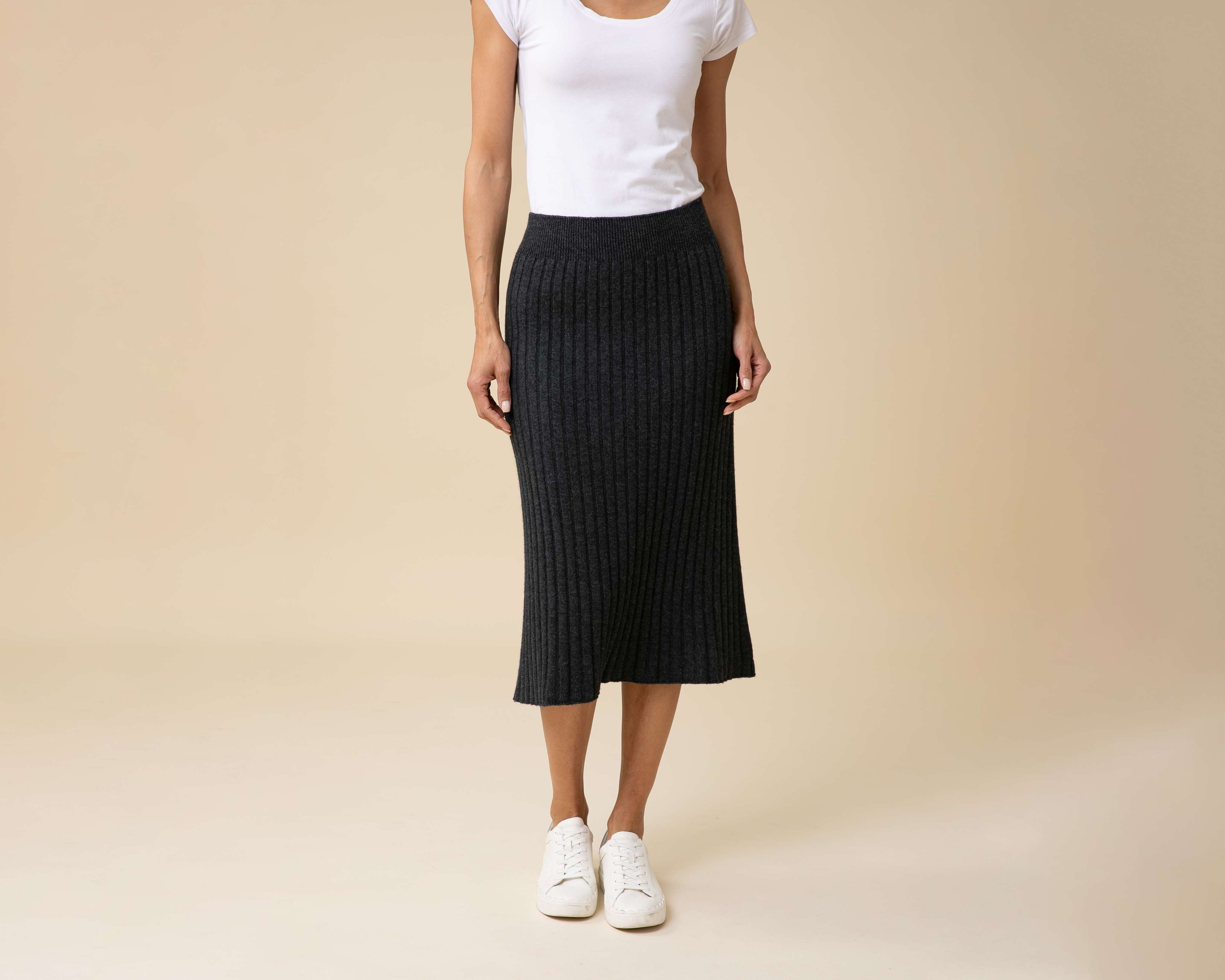 All-Season Ribbed Skirt