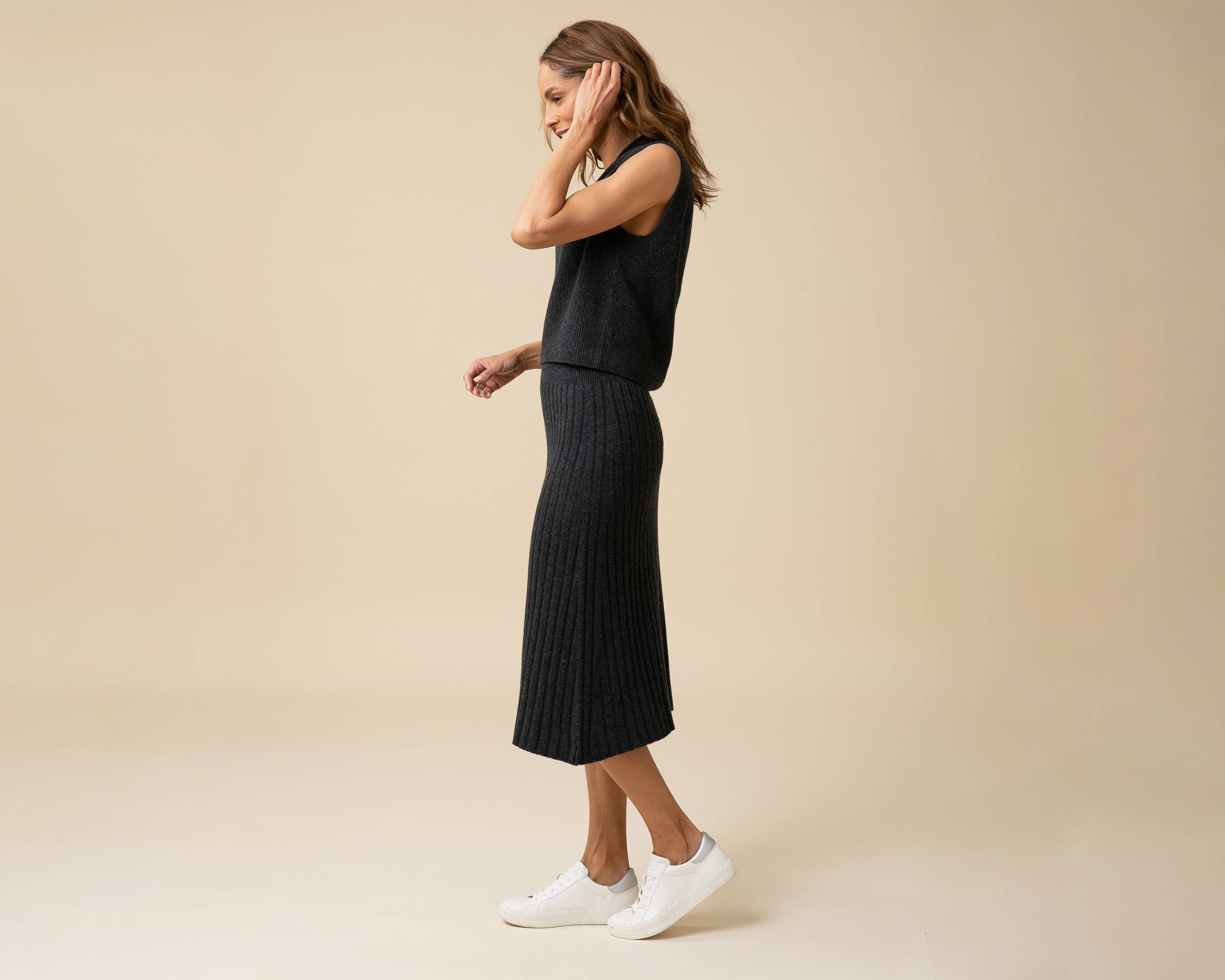 All-Season Ribbed Skirt