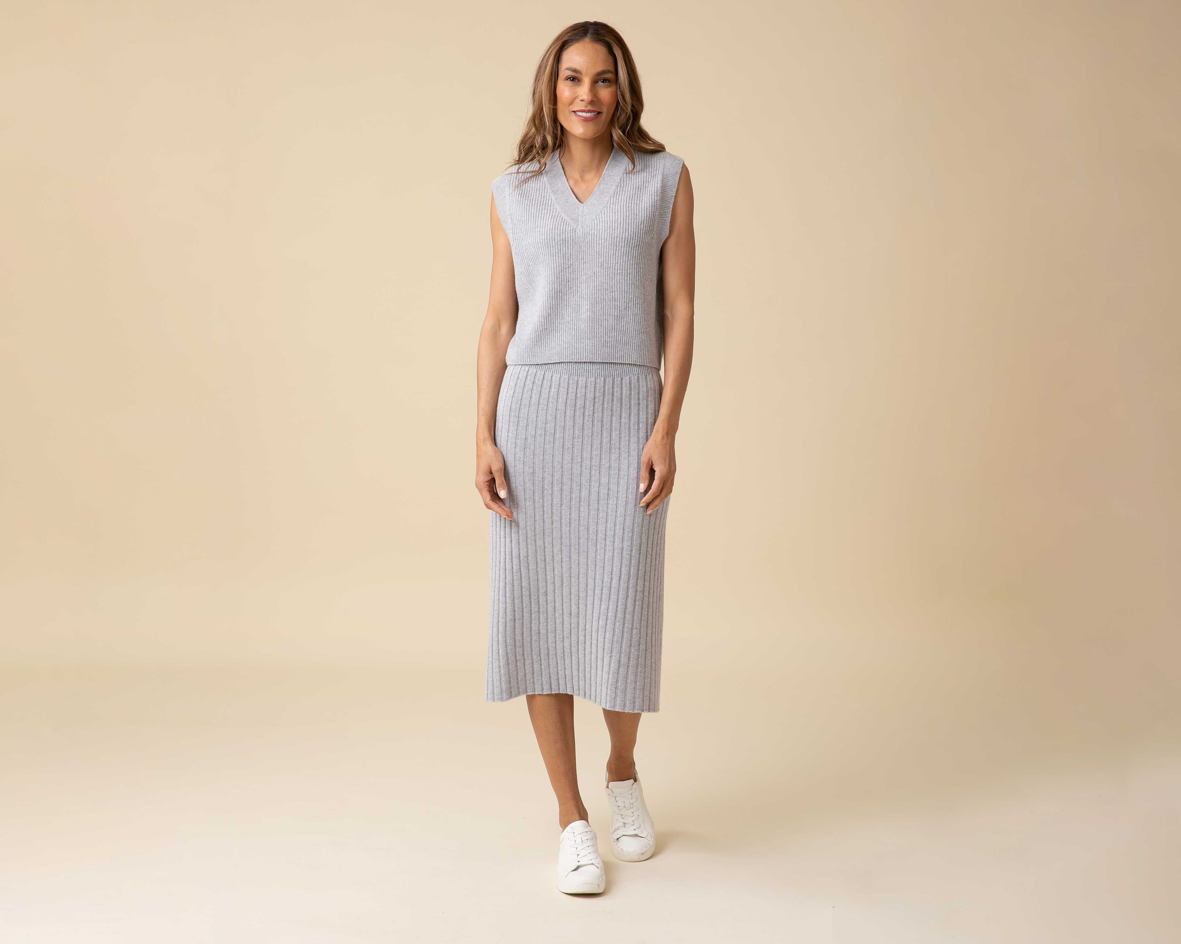 All-Season Ribbed Skirt