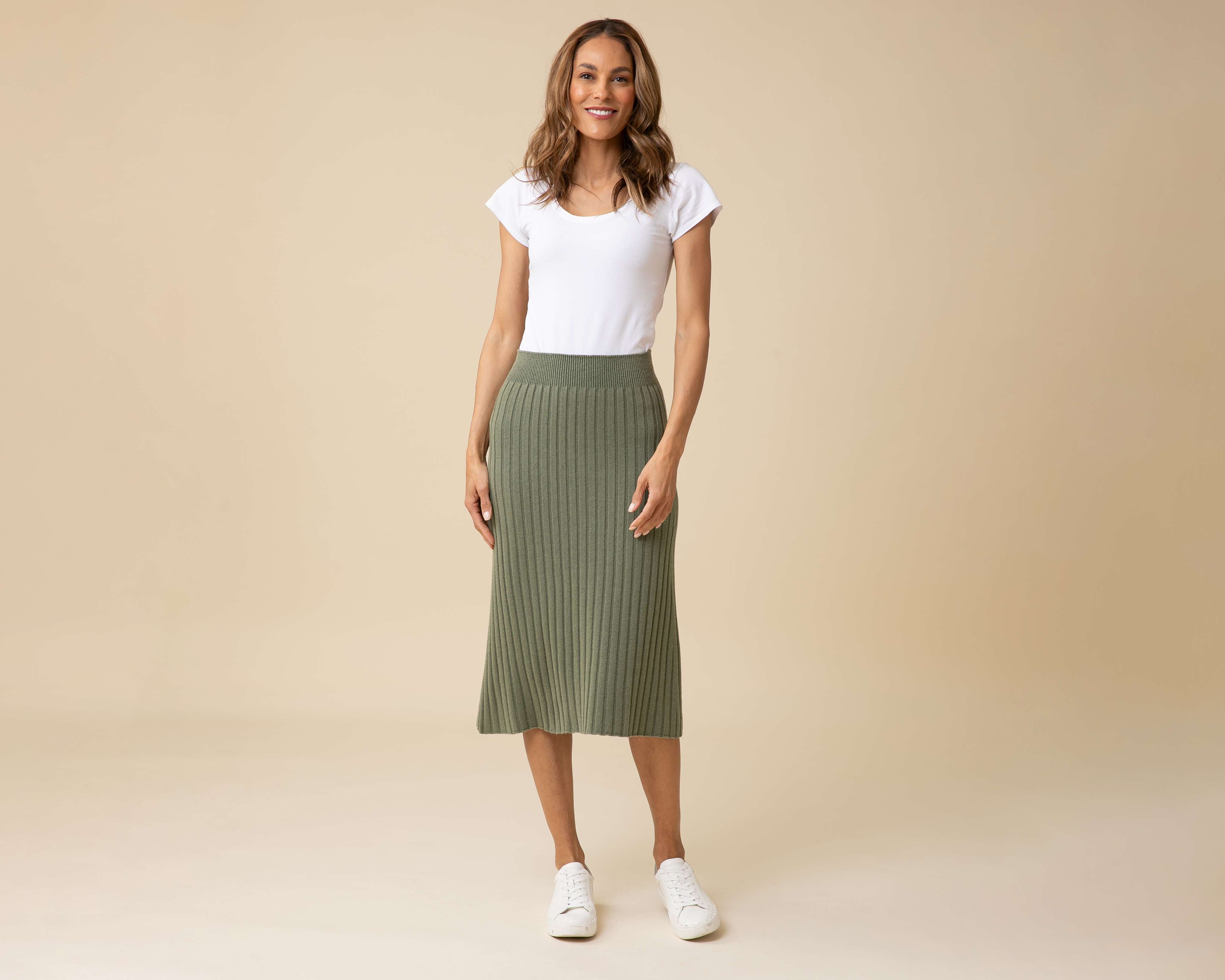 All-Season Ribbed Skirt