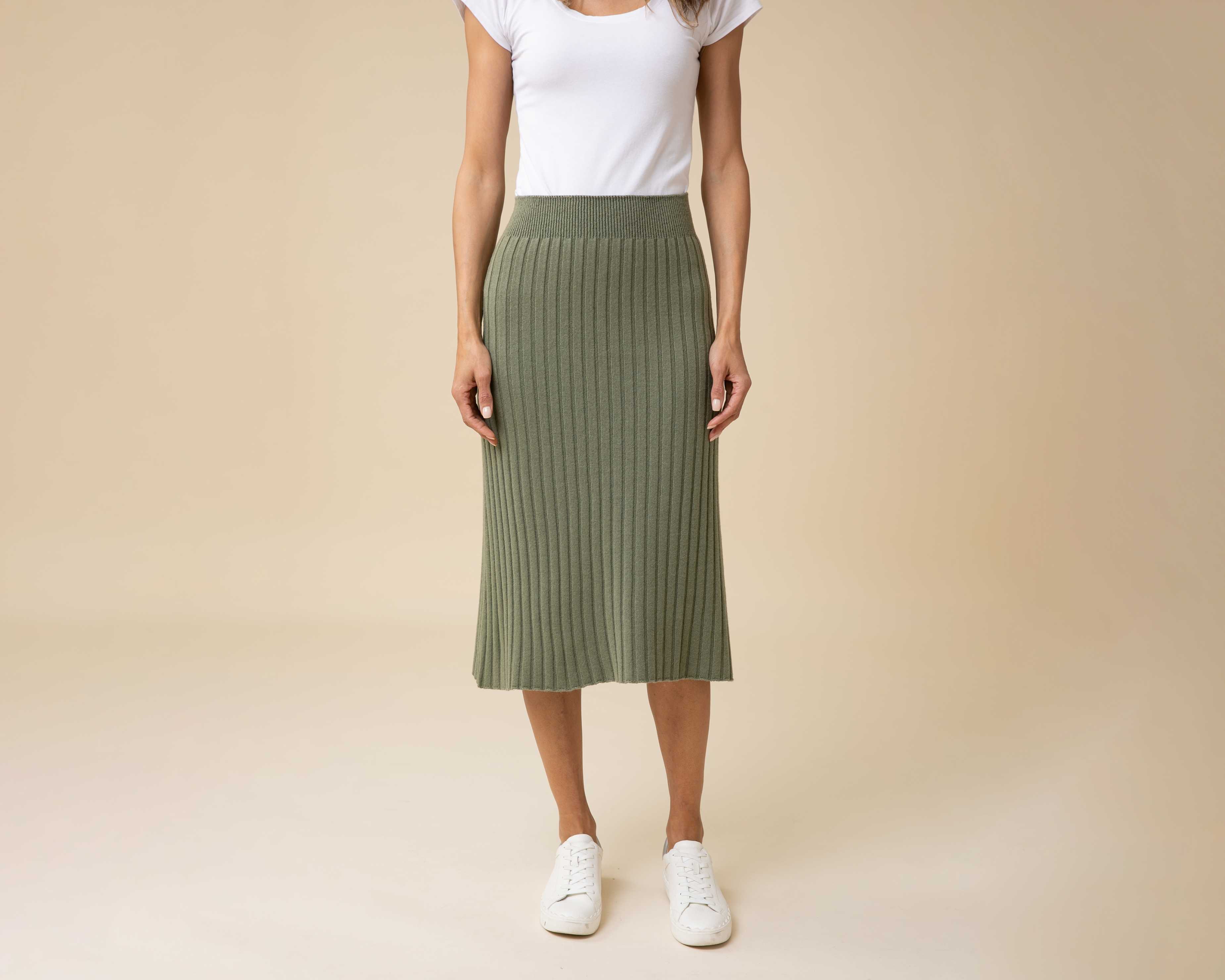 All-Season Ribbed Skirt