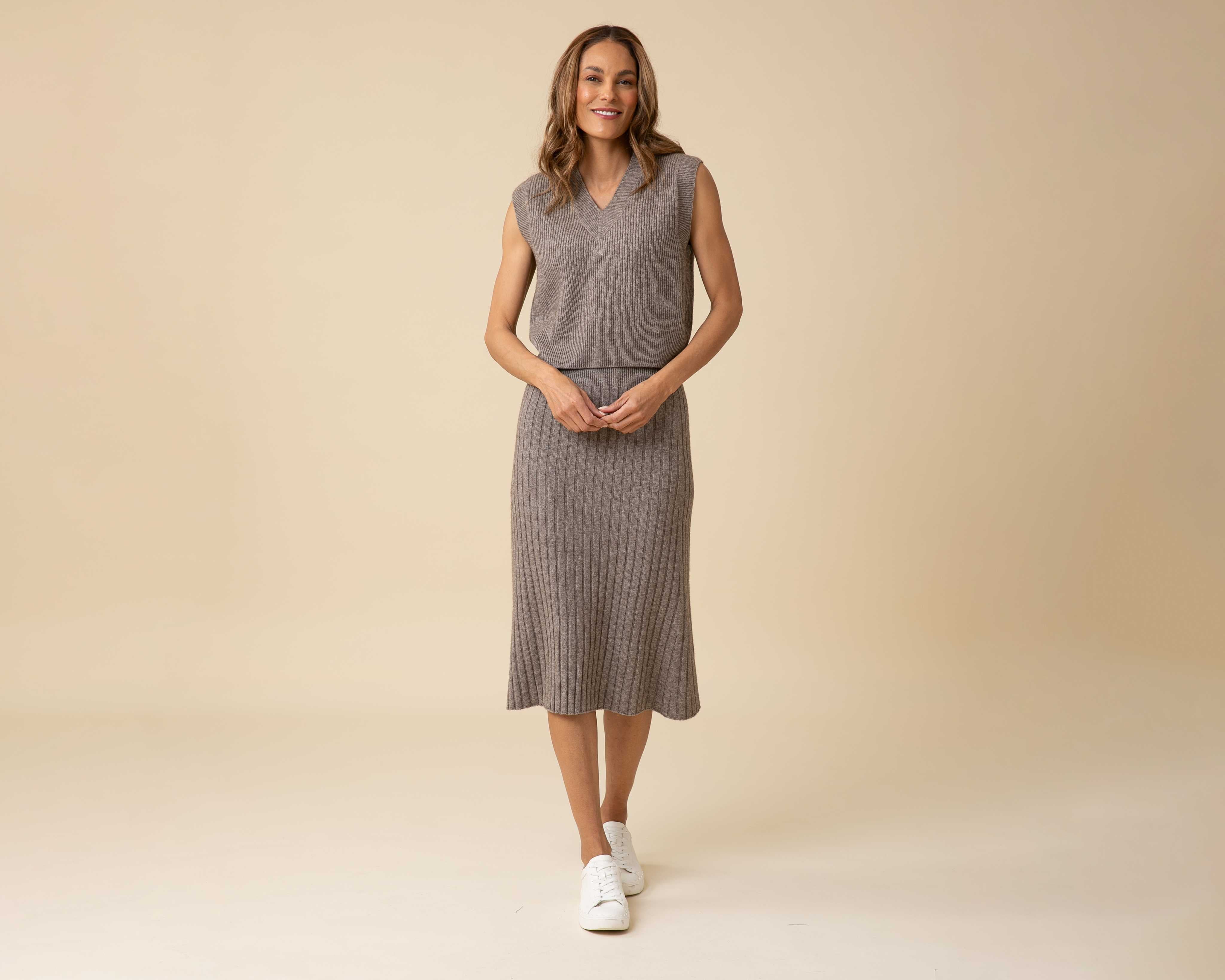 All-Season Ribbed Skirt