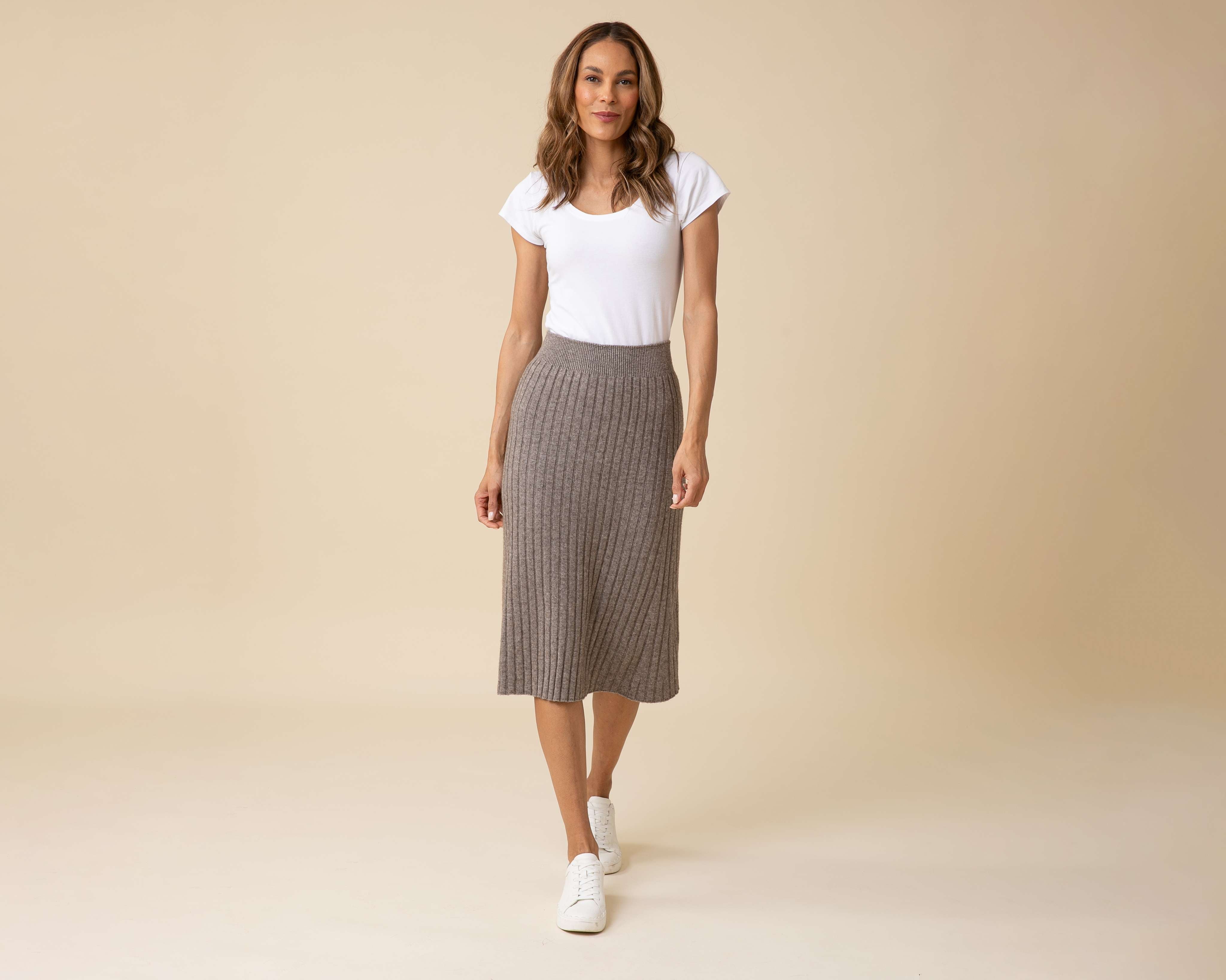 All-Season Ribbed Skirt