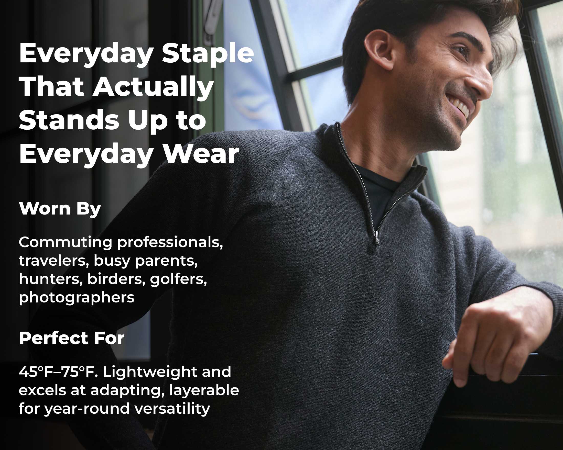 All-Season Quarter Zip