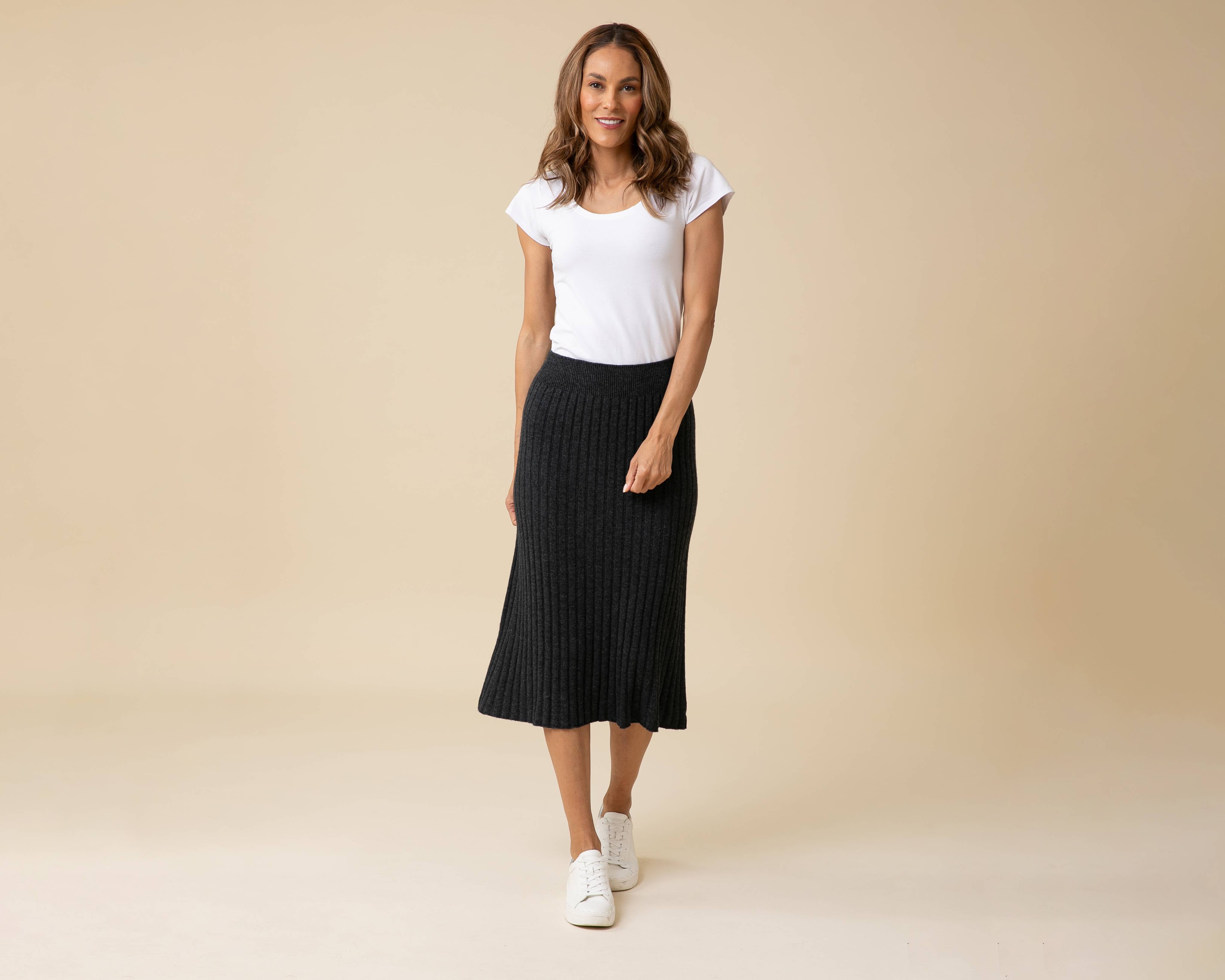 All-Season Ribbed Skirt