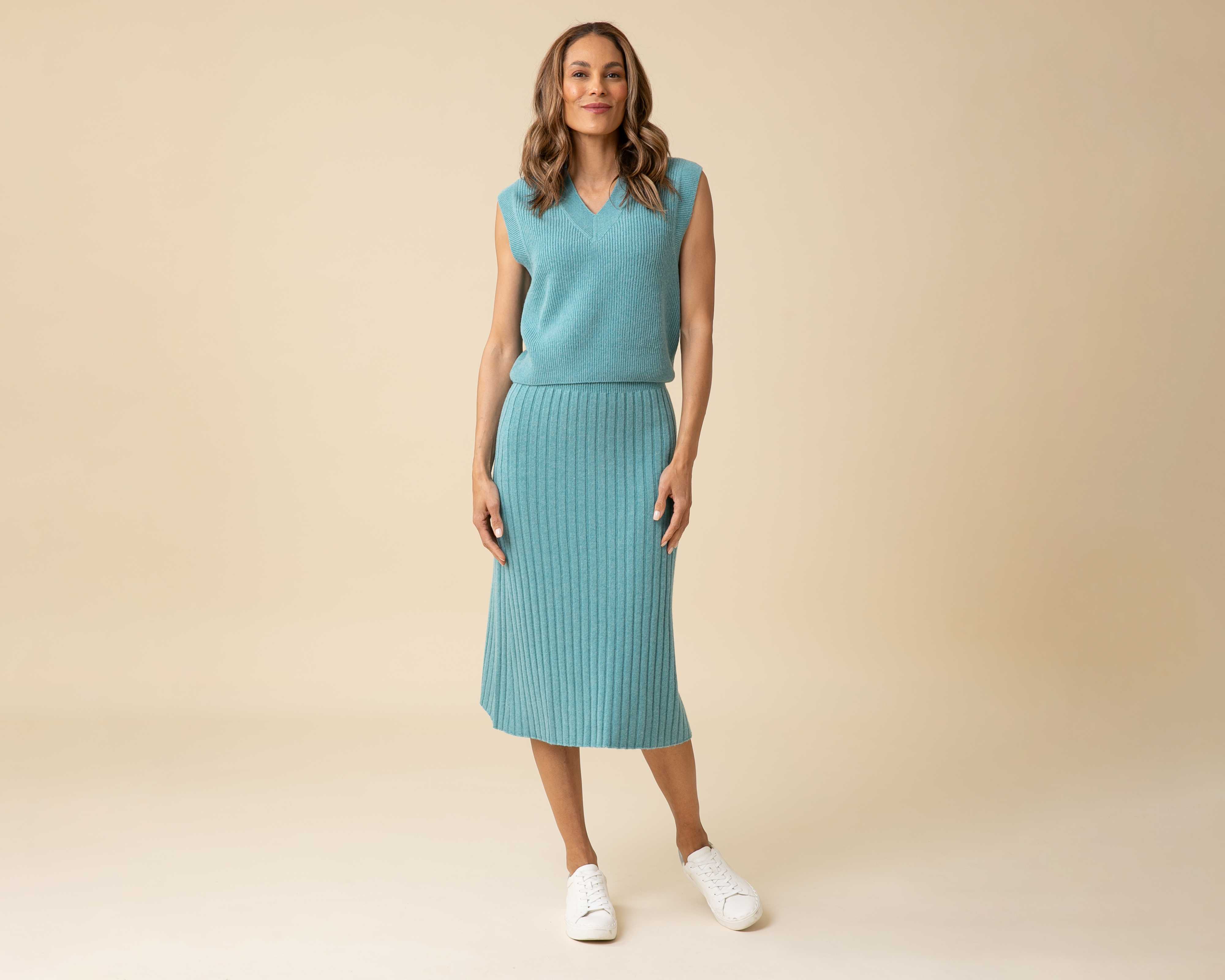 All-Season Ribbed Skirt
