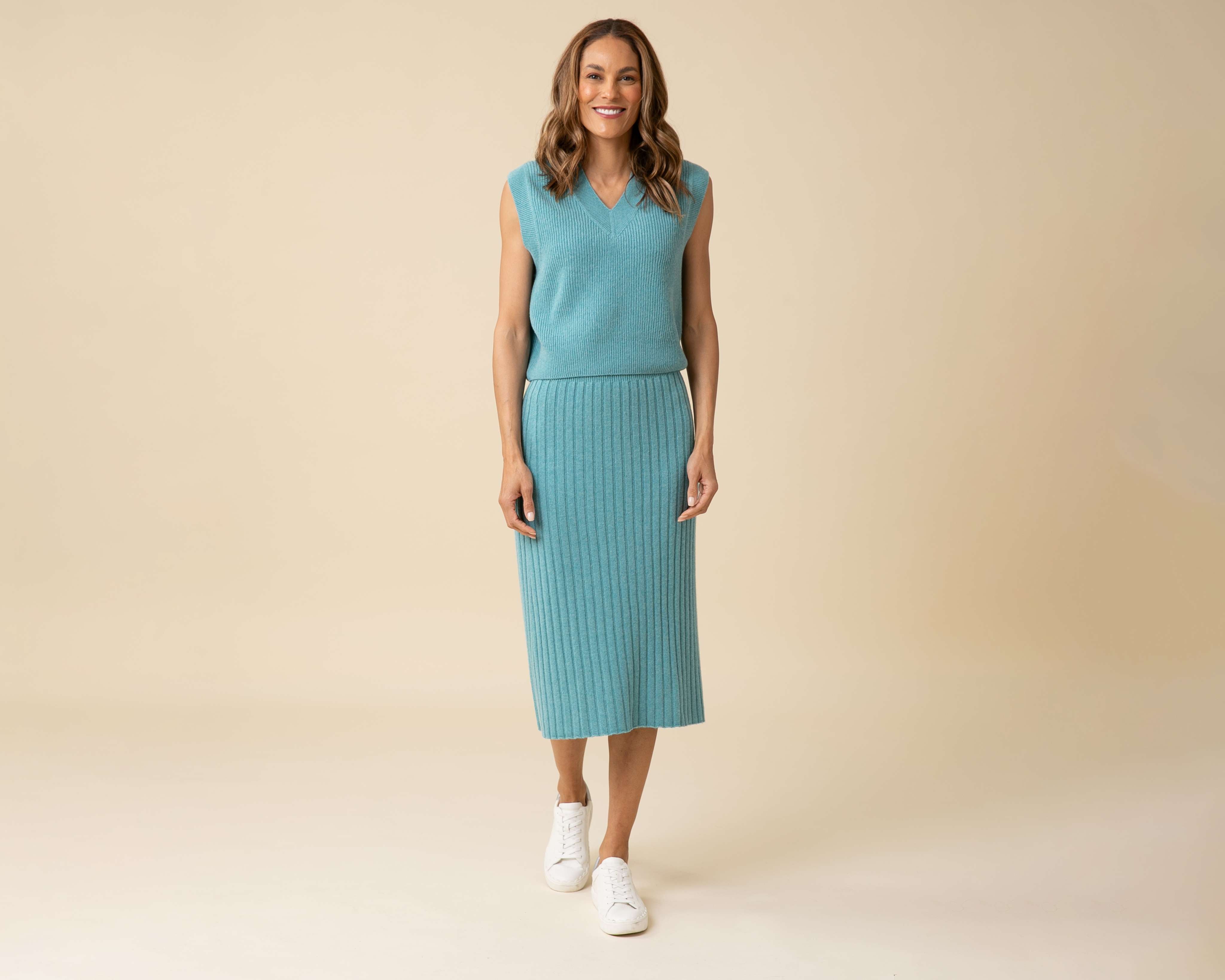 All-Season Ribbed Skirt