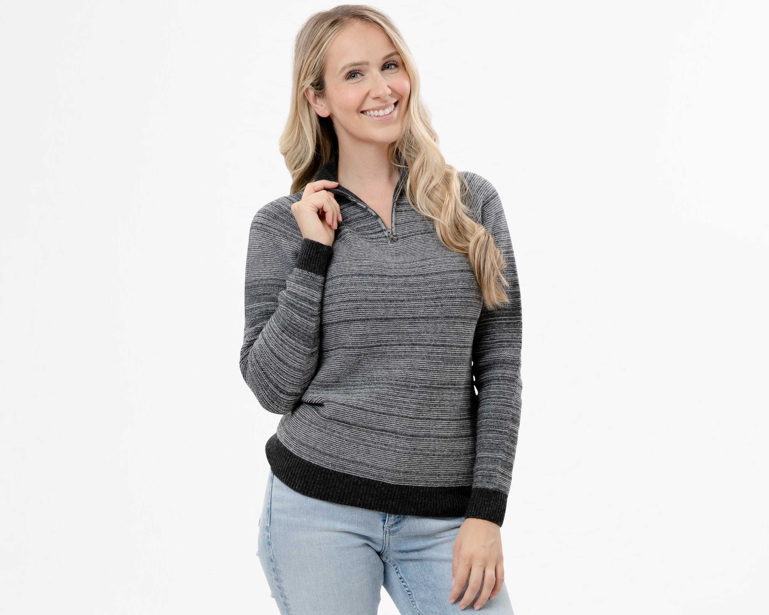 All-Season Marled Quarter Zip