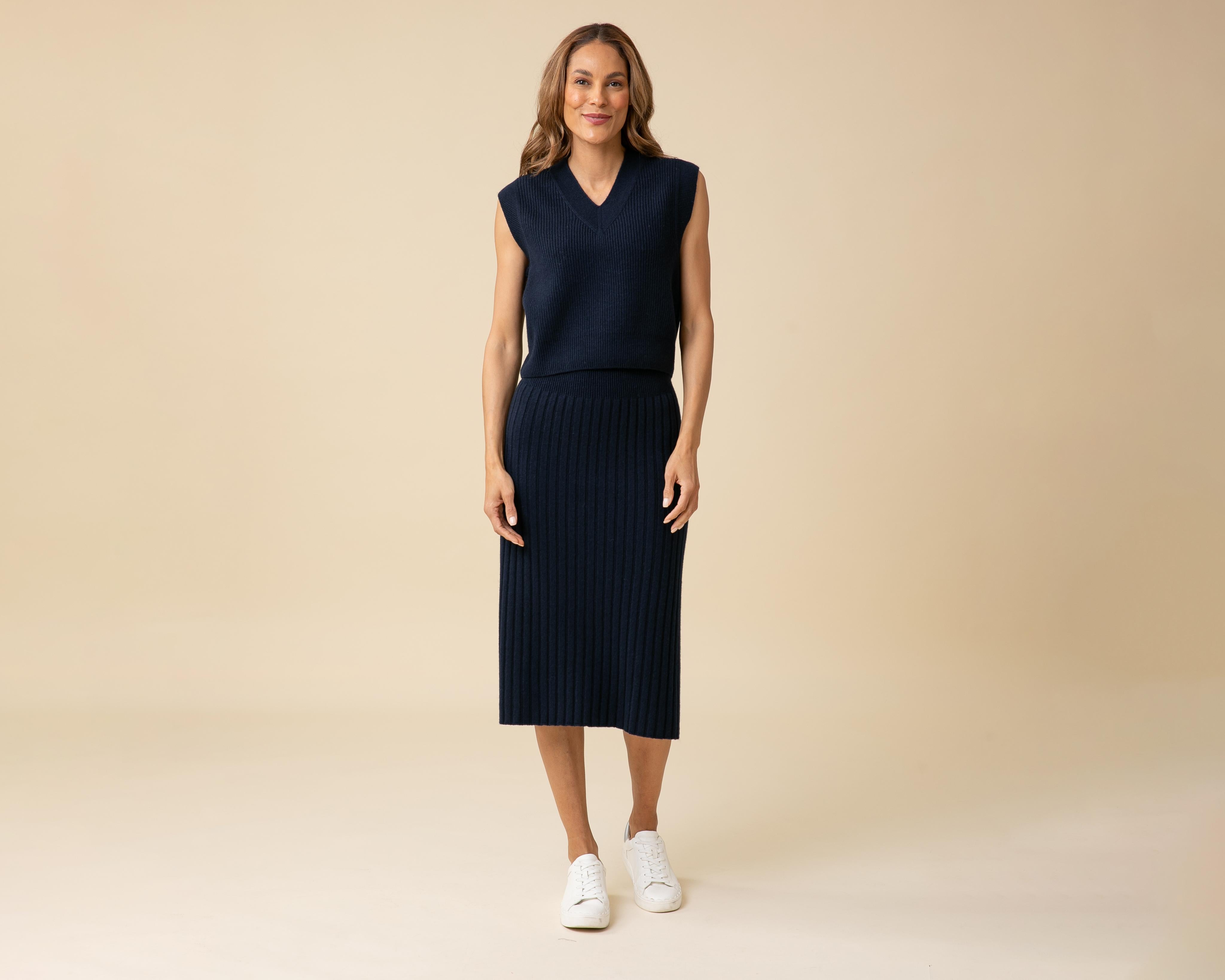All-Season Ribbed Skirt