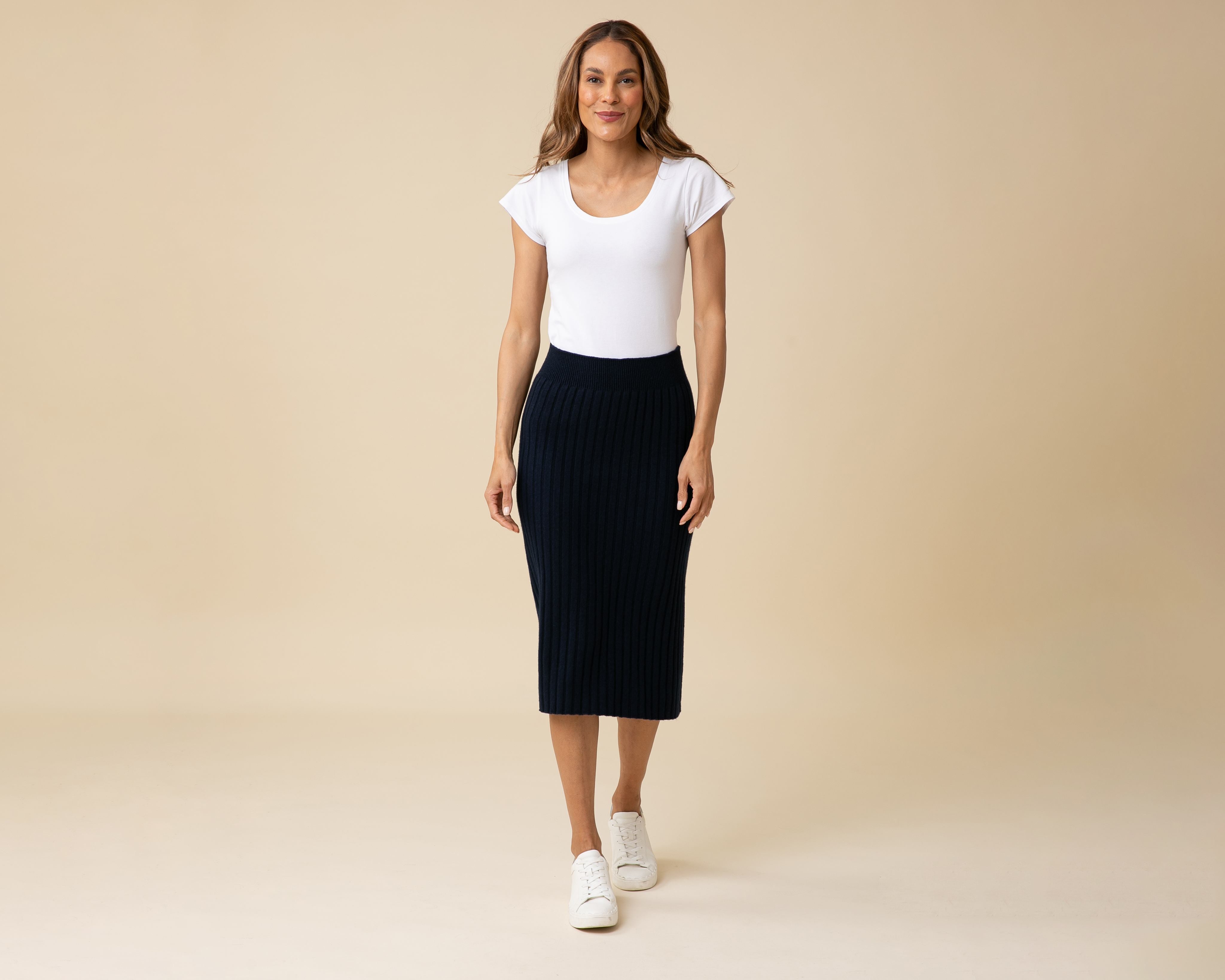 All-Season Ribbed Skirt