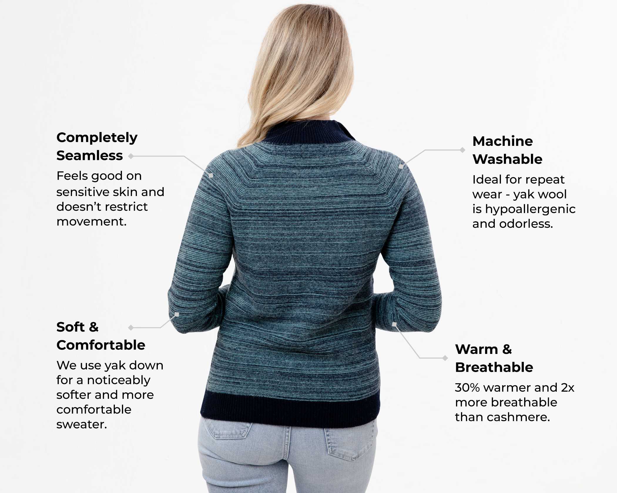 All-Season Marled Quarter Zip