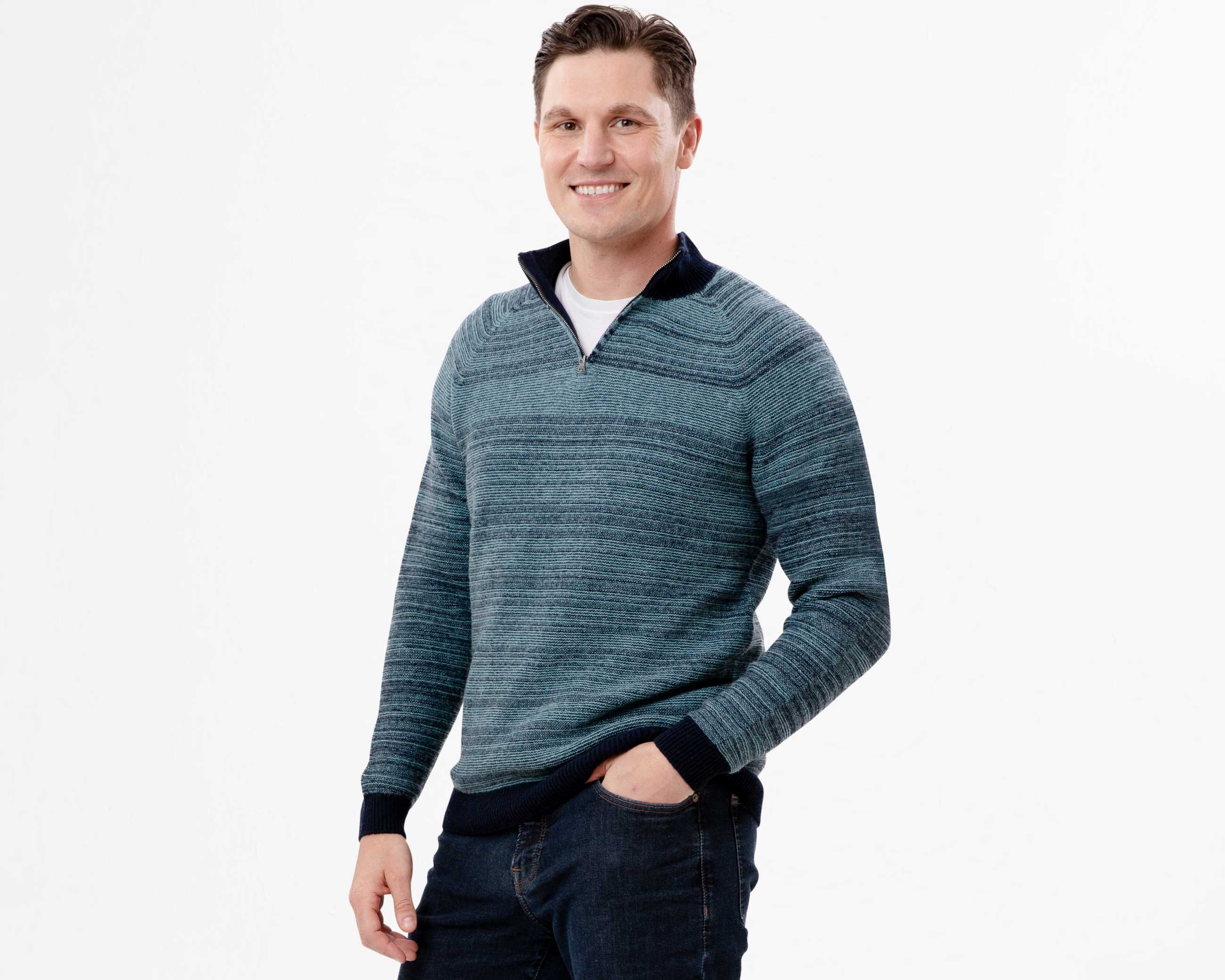 All-Season Marled Quarter Zip